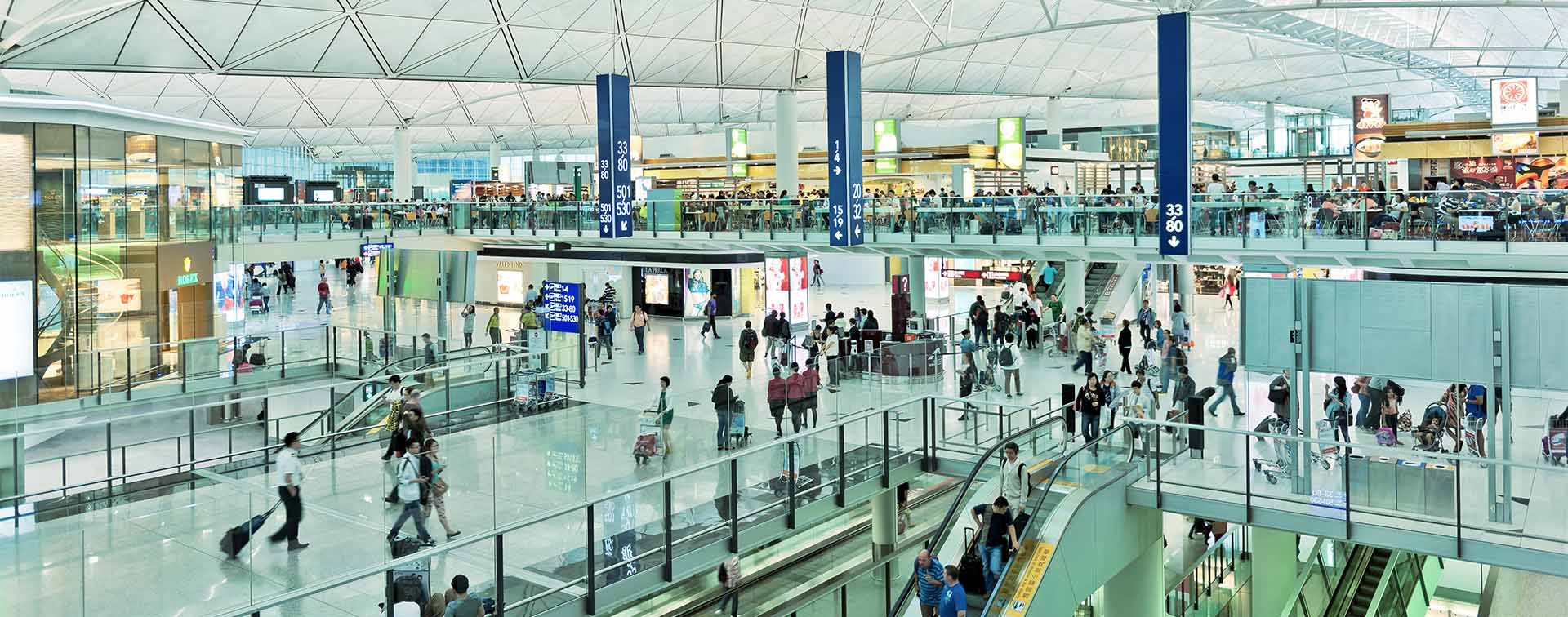Interior of the Hong Kong International Airport (HKIA)