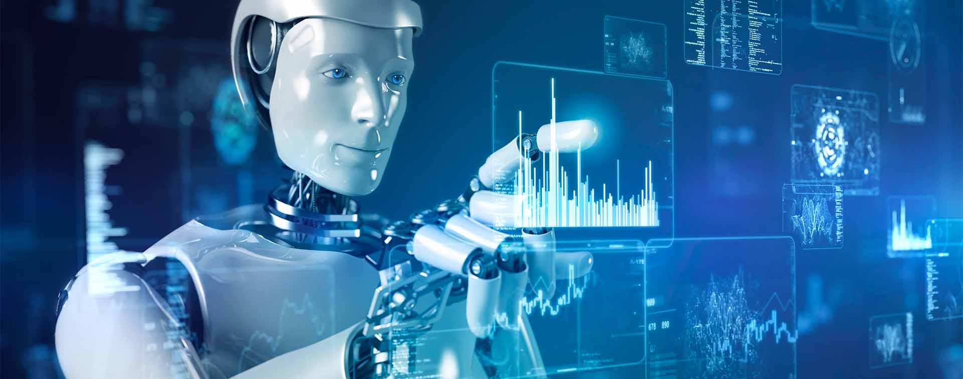 Robot operating data streams digitally