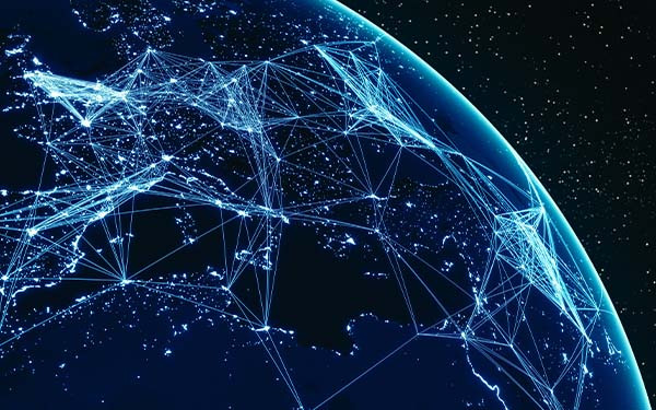 Global Communications (World Map Courtesy of NASA)