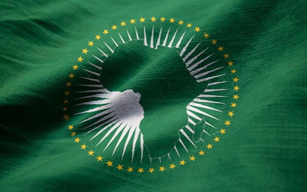 The flag of the African Union