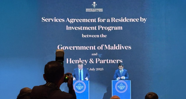 Maldives and Henley & Partners Sign Landmark Partnership Agreement to Launch Pioneering Residence by Investment Program