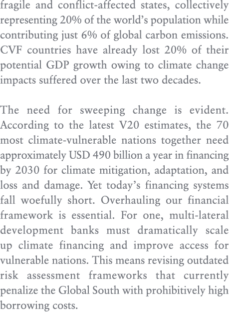 fragile and conflict affected states, collectively representing 20% of the world’s population while contributing just...